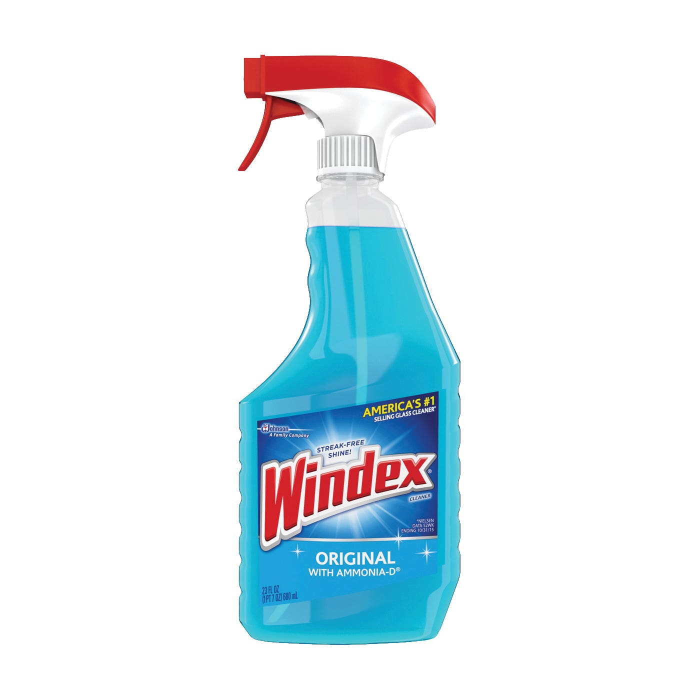 Windex Glass Cleaner, 23 oz Bottle, Liquid, Floral, Blue