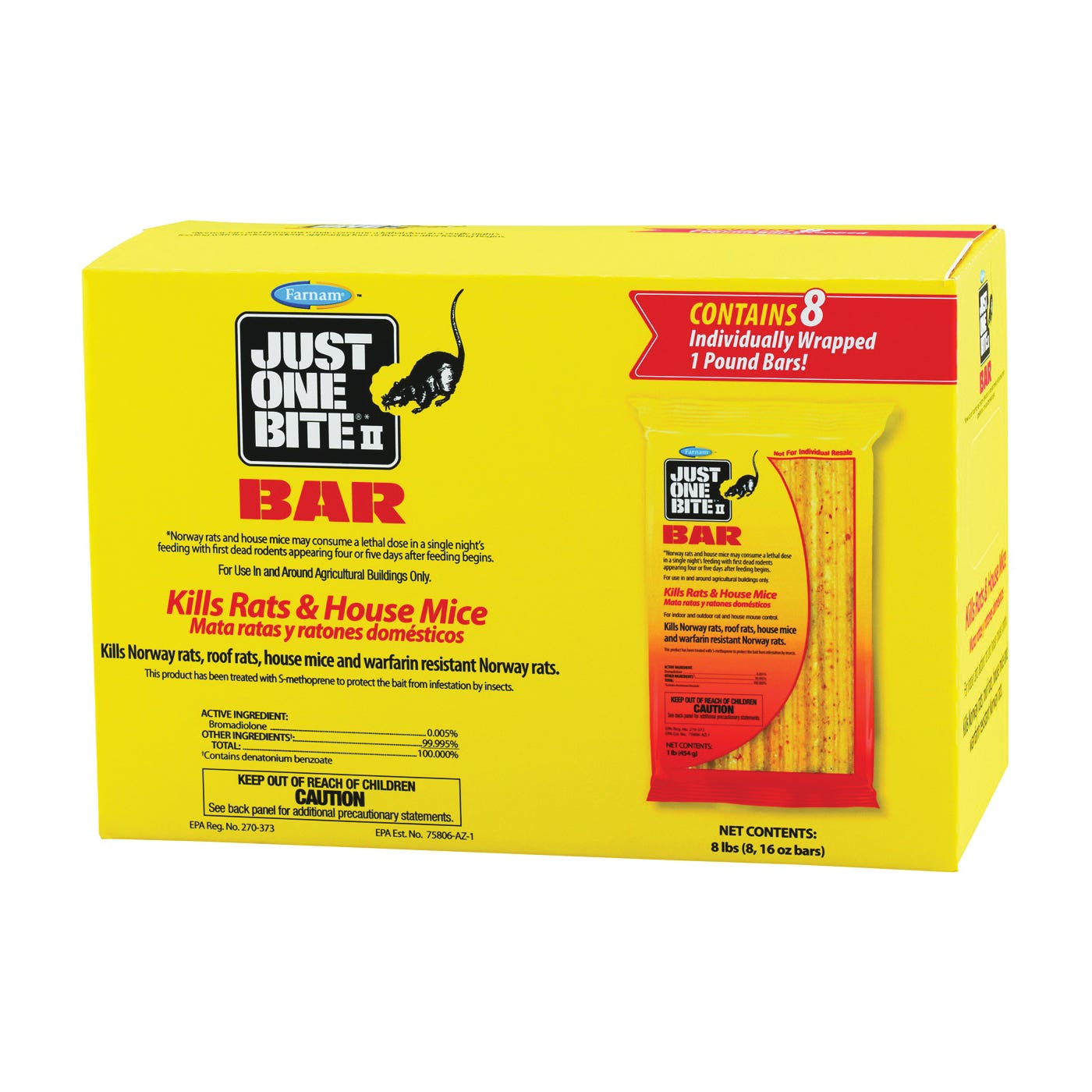 Starbar Mouse Killer, 8 lb Bait, Brown/Yellow