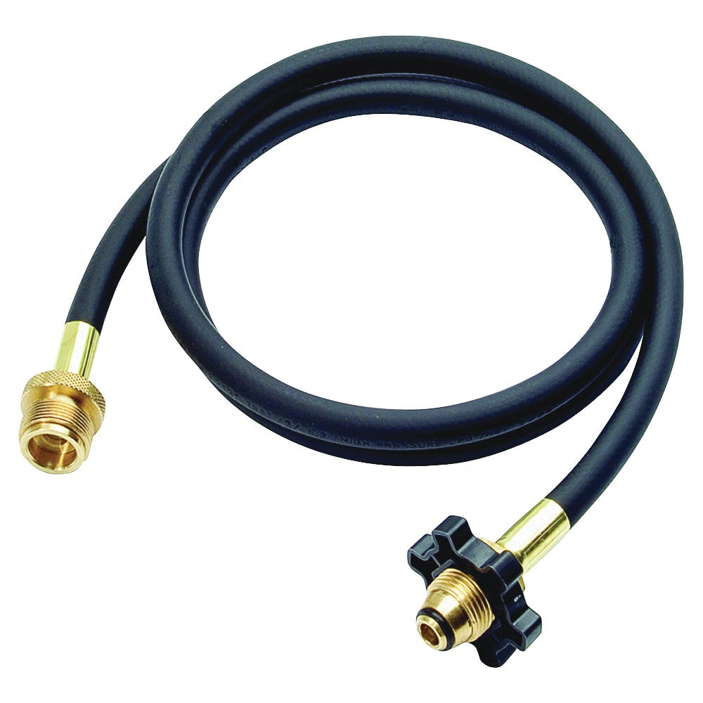 Mr. Heater F273701 Hose Assembly, 5 ft L, Brass, Black
