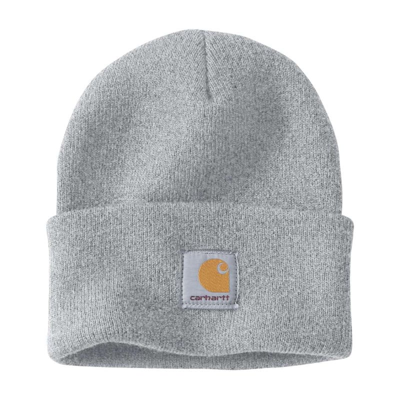 Carhartt Watch Hat, Men's, One-Size, Acrylic, Heather Gray