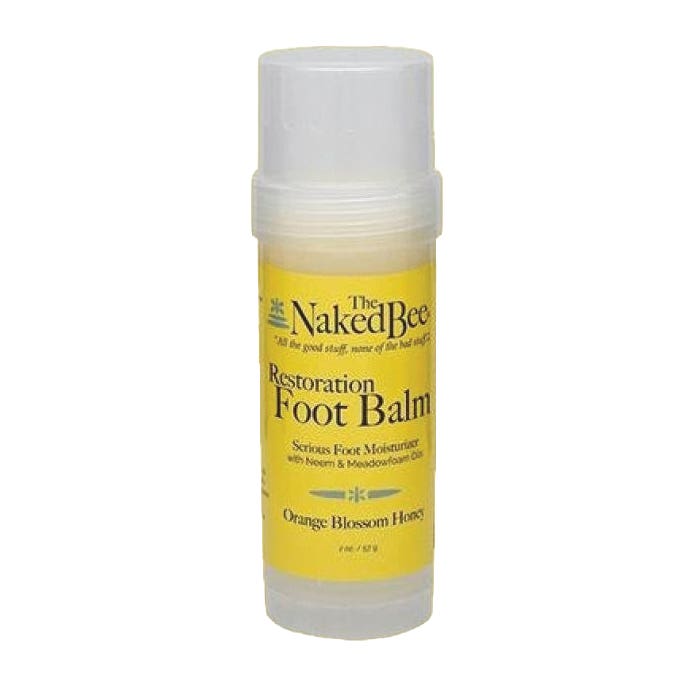 The Naked Bee Restoration Foot Balm, Orange Blossom Honey, 2 oz Bottle