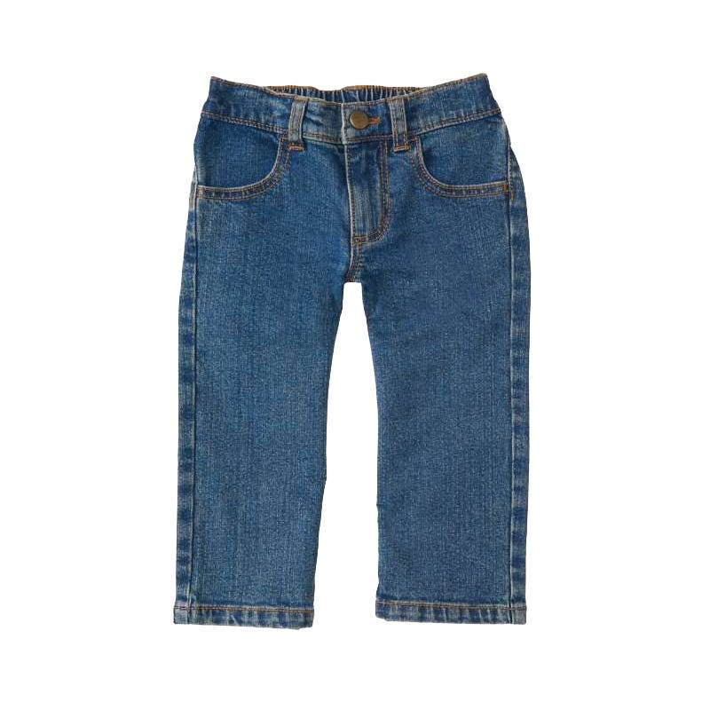 Carhartt CK8376-4012TA Pant, Boy's, 2T, Medium Wash, Cotton/Elastane Denim