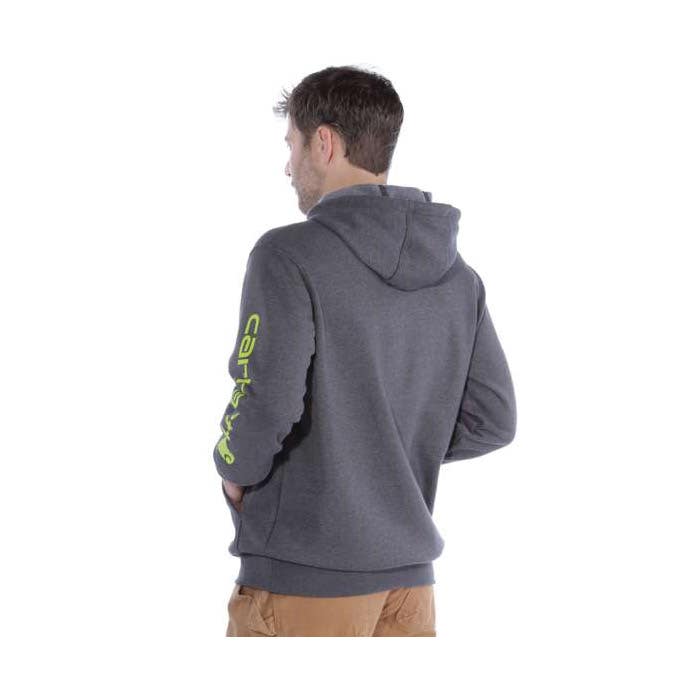 Carhartt Sweatshirt, 2XL, Regular, Cotton/Polyester, Port, Hooded Collar