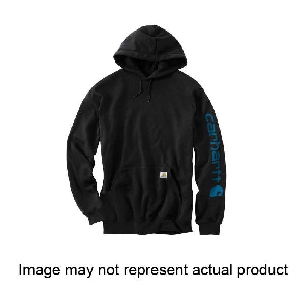 Carhartt Sweatshirt, 2XL, Regular, Cotton/Polyester, Port, Hooded Collar