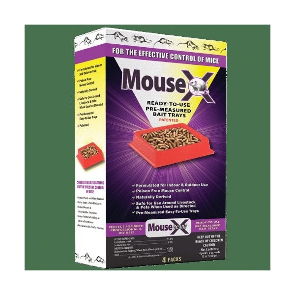 MouseX Bait Tray, 9.6 oz Pack
