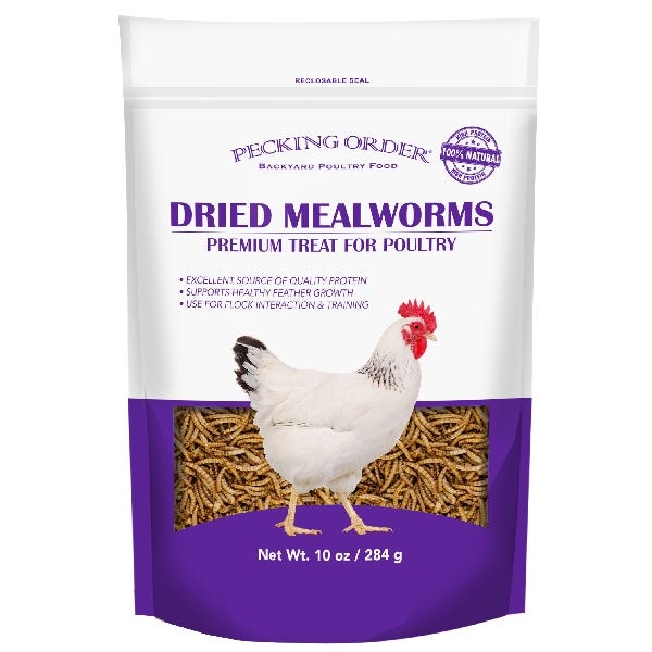 Pecking Order Dried Mealworms Poultry Treat 5 lb Bag
