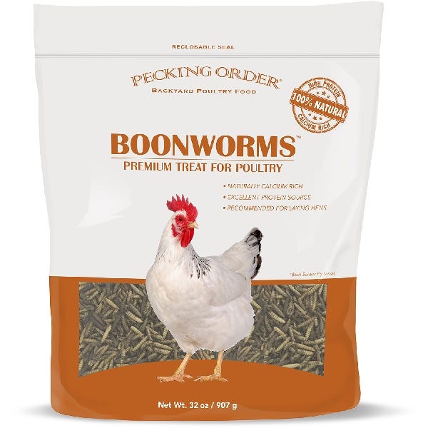 Pecking Order Boonworms Poultry Treat 32 oz Bag