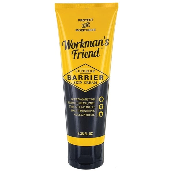 Workman's Friend Skin Barrier Cream and Moisturizer, 3.38 oz Tube