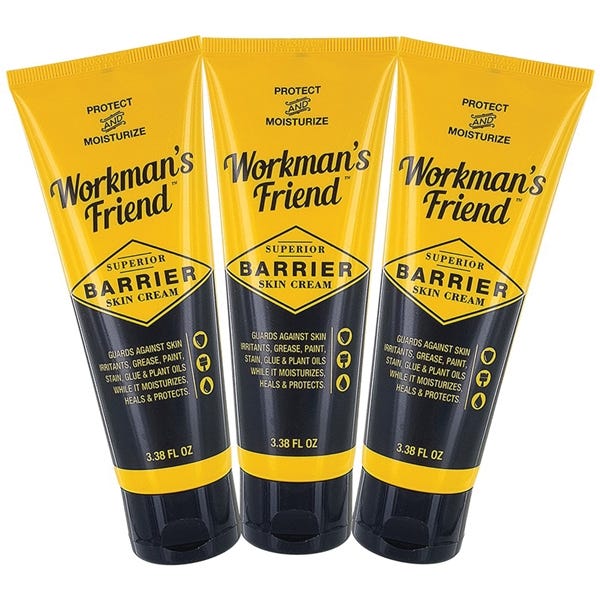 Workman's Friend Skin Barrier Cream and Moisturizer, 3.38 oz Tube