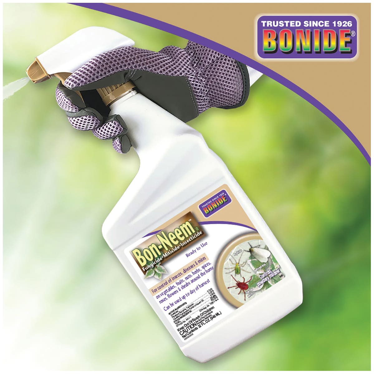 Bonide Bon-Neem II 025 Insecticide, Liquid, Spray Application, Indoor, 1 qt