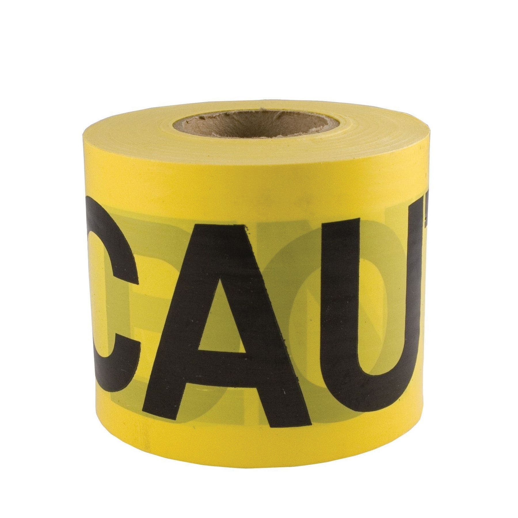 CH Hanson 16100 Safety Barricade Tape, 300 ft L, 3 in W, Yellow, Polyethylene