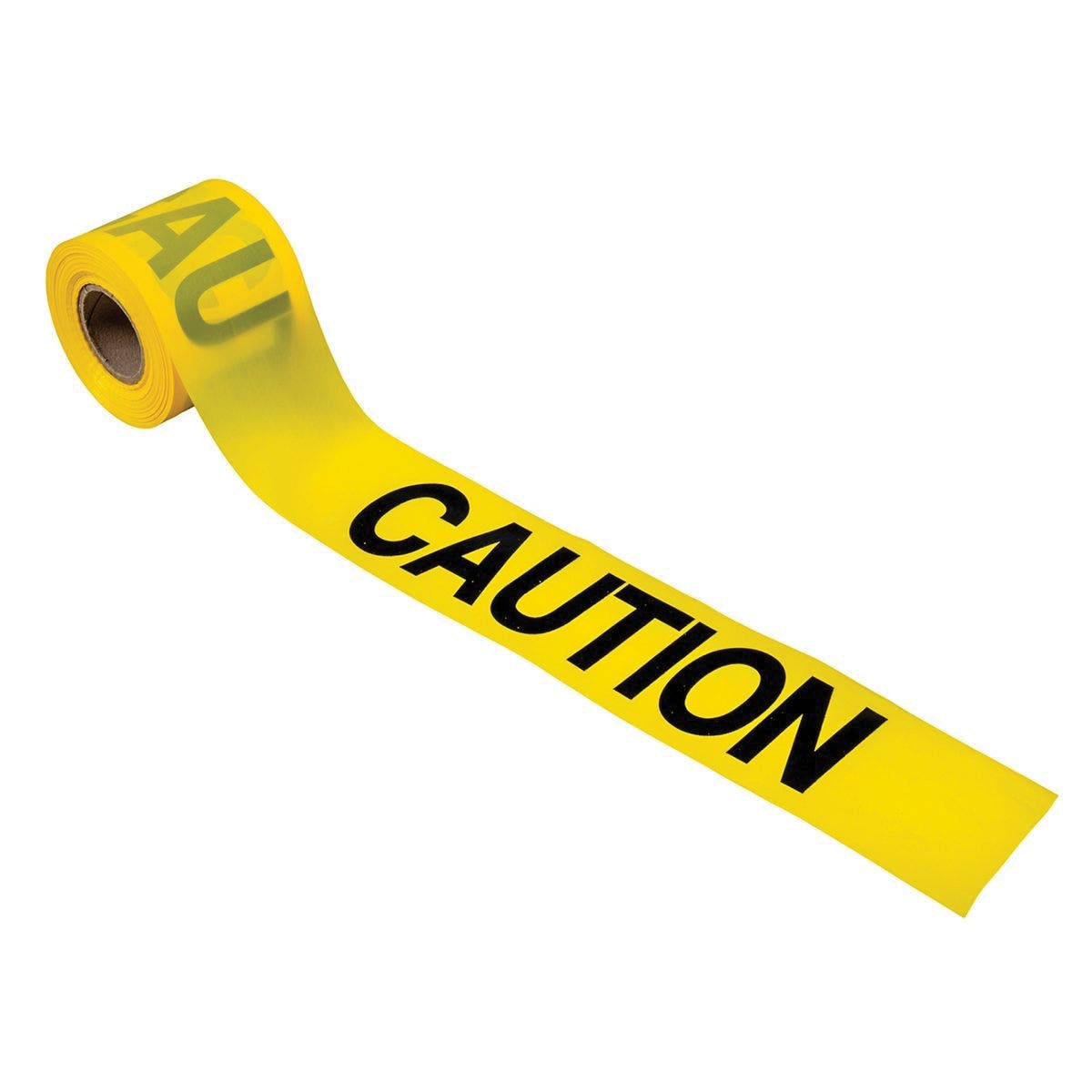 CH Hanson 16100 Safety Barricade Tape, 300 ft L, 3 in W, Yellow, Polyethylene