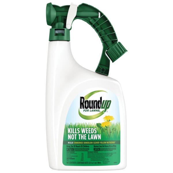 Roundup Weed Killer, Liquid, 32 oz Bottle