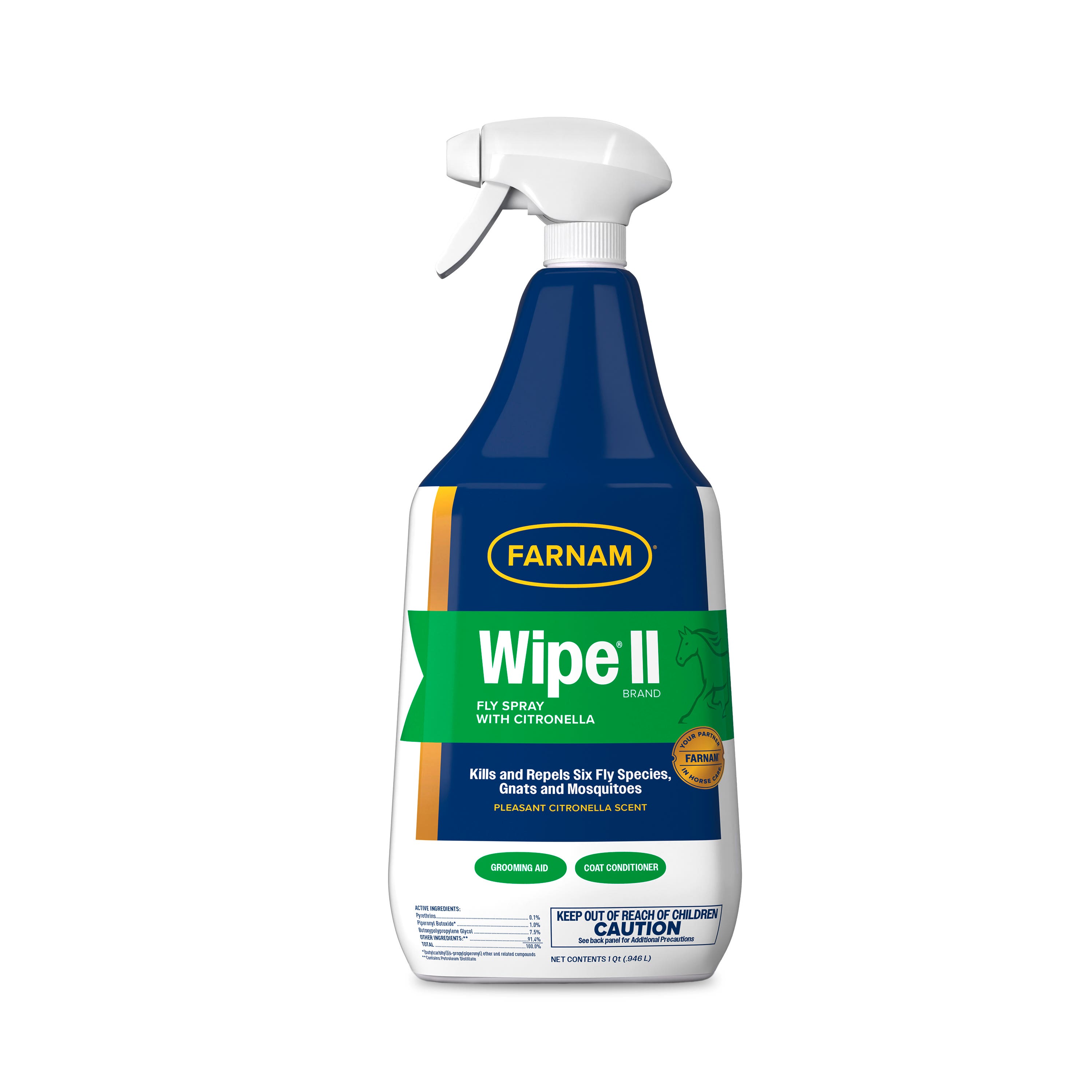 Farnam Wipe II Fly Spray with Citronella 32 oz