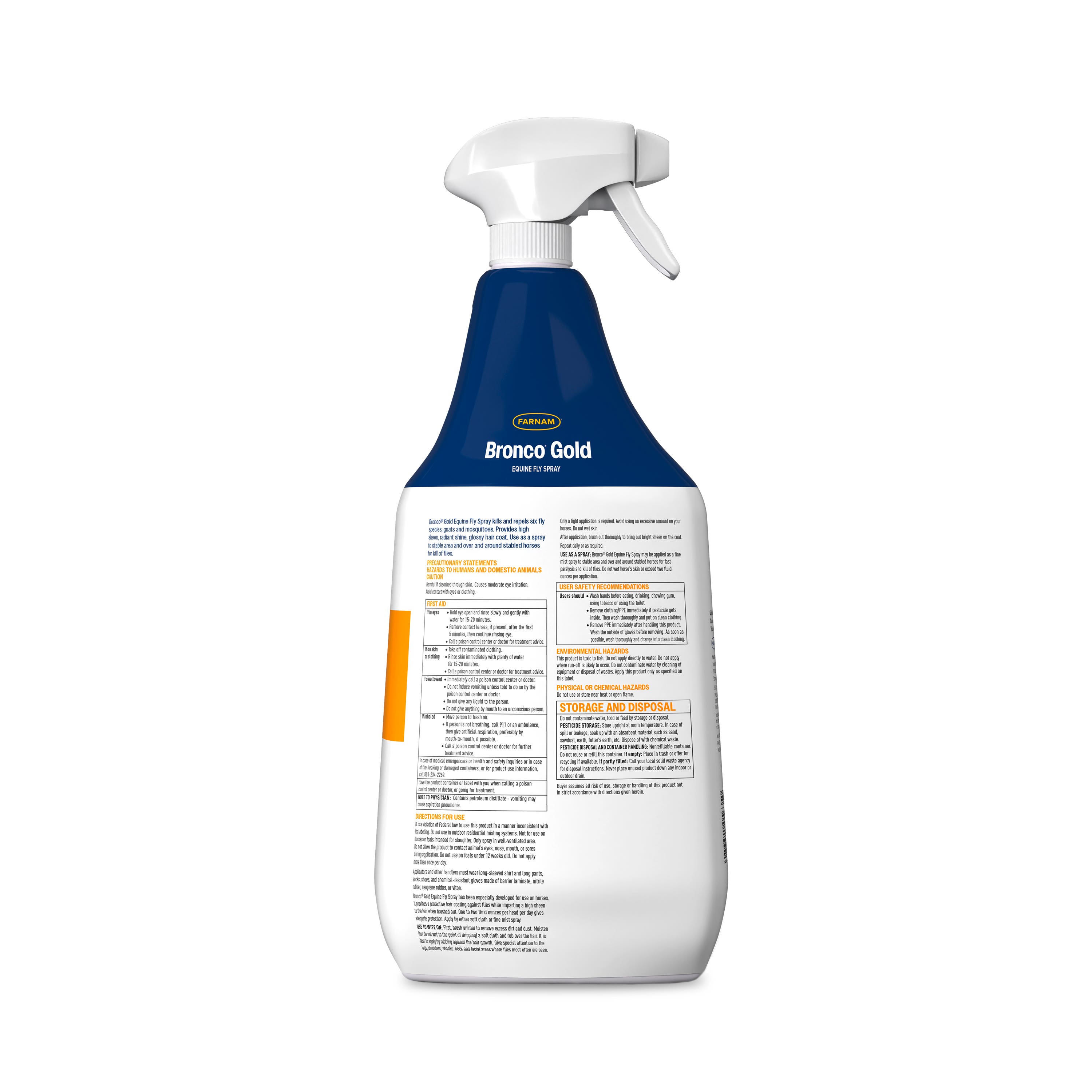 Farnam Bronco Gold Fly Spray & Coat Conditioner 32 oz