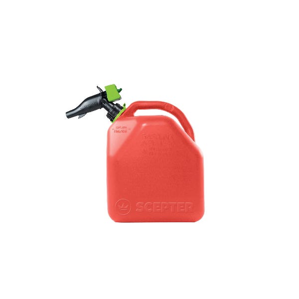 Scepter Gas Can, 18.8 L Capacity, HDPE, Red