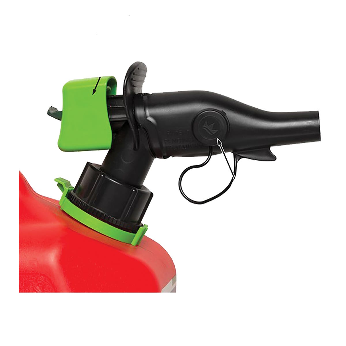 Scepter Gas Can, 3.8 L Capacity, HDPE, Red