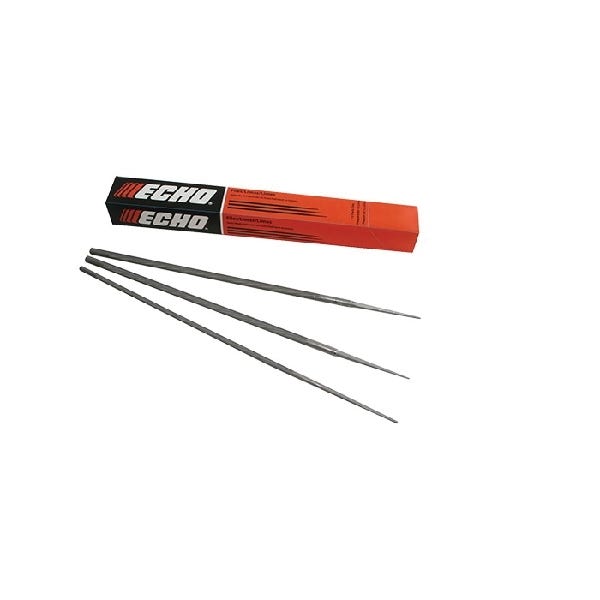 Echo 99988801700 Chainsaw File, 5/32 in Dia Dimensions, Round, Cloth/Metal/Plastic, 2/PK