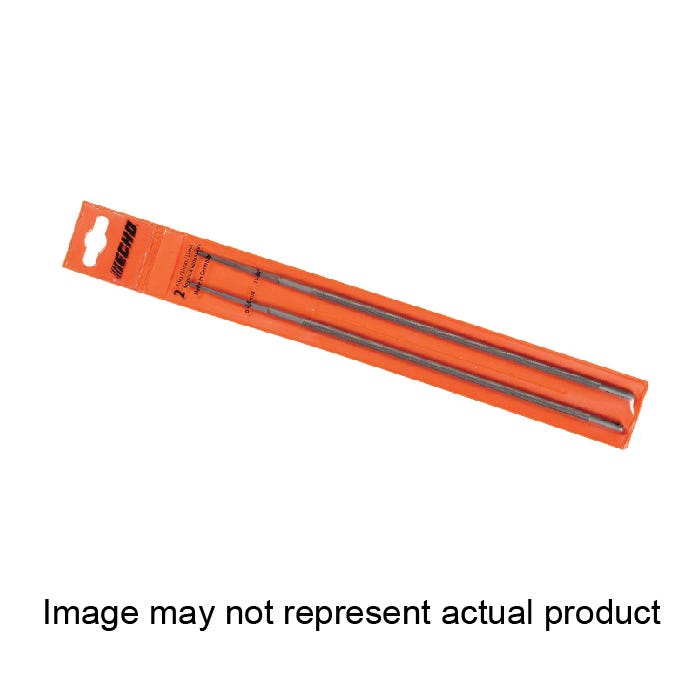 Echo 99988801700 Chainsaw File, 5/32 in Dia Dimensions, Round, Cloth/Metal/Plastic, 2/PK
