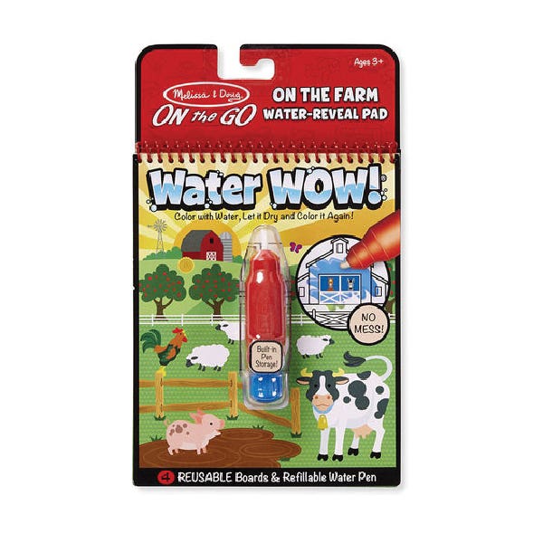 Melissa & Doug Water Wow! Farm, Paper, Multi-Color