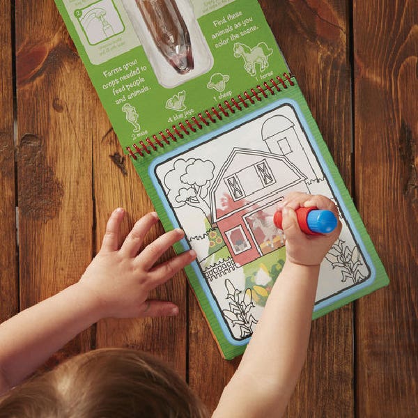Melissa & Doug Water Wow! Farm, Paper, Multi-Color