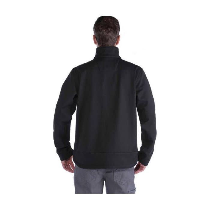 Carhartt Crowley Jacket, L, Charcoal, Mock Neck Collar, Zipper Closure, Regular