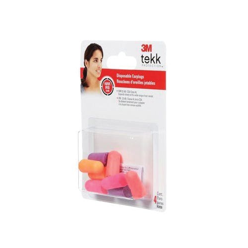3M Disposable Ear Plugs 32 dB NRR Foam Assorted Colors
