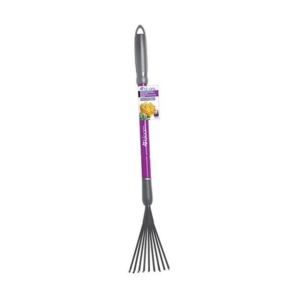 Bloom Shrub Rake, Steel Handle, Telescopic Handle, 25 to 37 in L Handle