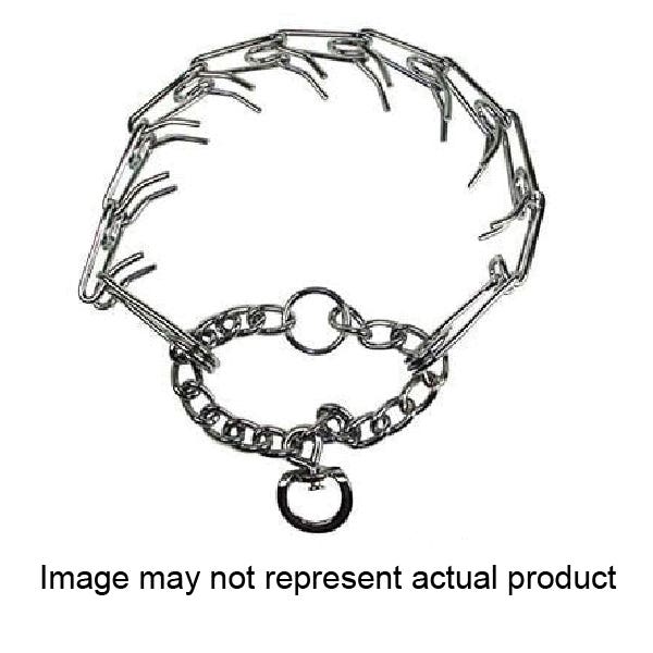 Hamilton Prong Training Collar, 19 in L, Metal, Chrome