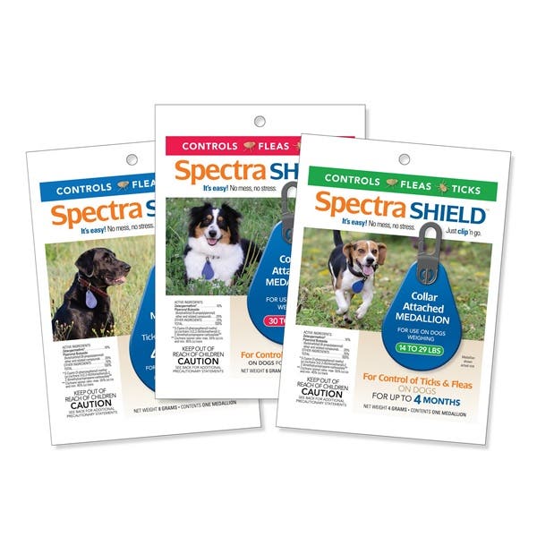 Durvet Spectra Shield 011-1137 Flea and Tick Collar Medallion, Dark Blue, Lasts up to: 4 months