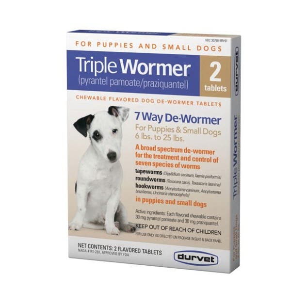 Durvet 011-17603 Triple Wormer, Tablet, 2 Count, Pack