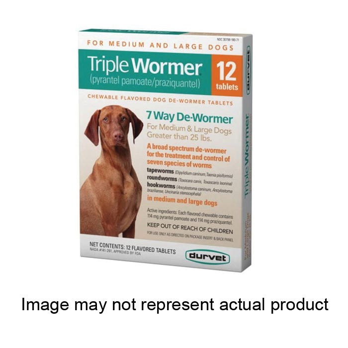 Durvet 011-17703 Triple Wormer, Tablet, 2 Count