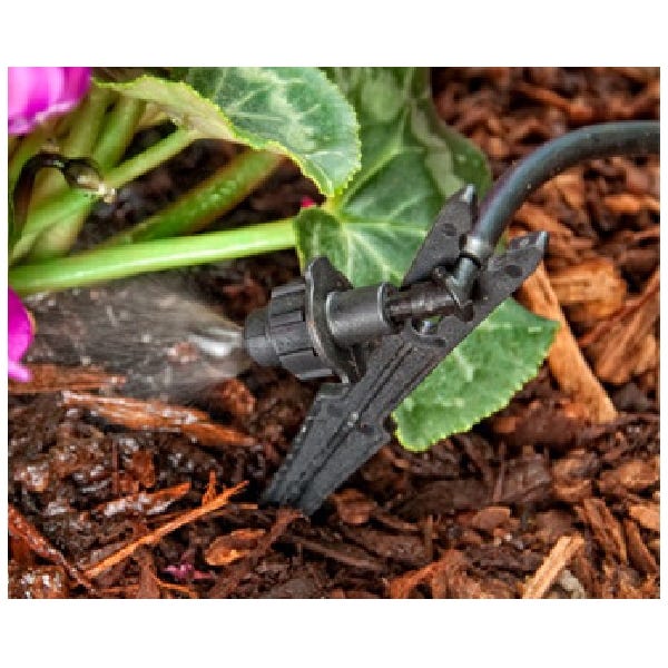DIG Fogger/Mister, 1/4 in Connection, Full-Circle, 30 psi Pressure, 2.21 gph, Plastic, Black