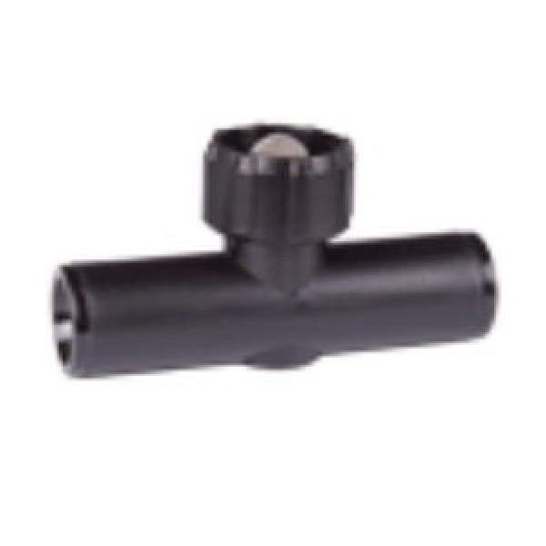 DIG Swivel Tee, 1/2 in Connection, FHT, ABS/Poly-Carbonate, Black