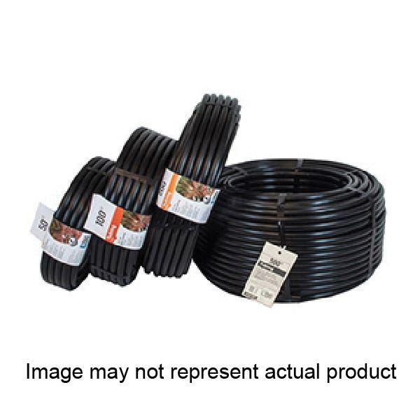 DIG Drip Tubing, 0.6 in ID, 500 ft L, 1/2 in Compression, Polyethylene, Black
