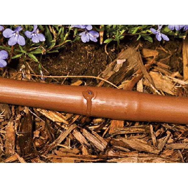 DIG Pressure Compensating Dripline, 0.6 in ID, 100 ft L, Polyethylene, Brown