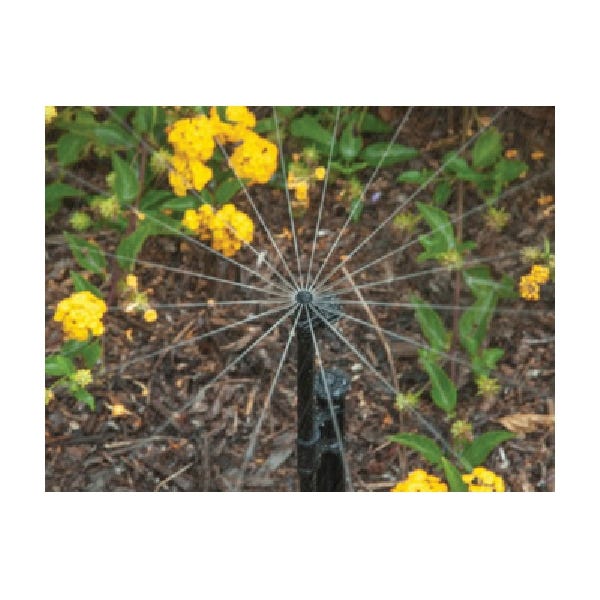 DIG 300 Series Spray Jet Assembly, 1/4 in Connection, Full-Circle, 0 to 26.1 gph, Black, Full-Circle