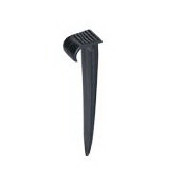 DIG Tubing Holder Stake, 3 to 4 in L, 1/4 in Connection, Plastic, Black