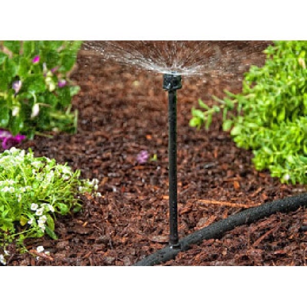 DIG PE Riser, 0.16 in ID x 0.3 in OD Dia, 6 in L, 1/4 in Connection, Barb, Plastic, Black