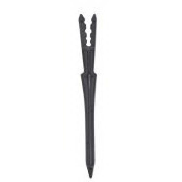 DIG Stabilizer Stake, 6 in L, 1/4 in Connection, Plastic, Black