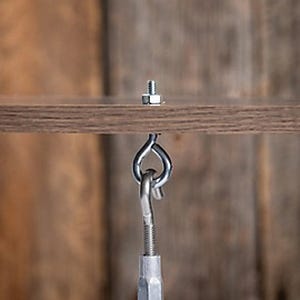 National Hardware N221-101 Eye Bolt, 1/4-20 Thread, Coarse Thread, 1-1/4 in L Thread, 0.56 in ID Dia Eye, Steel, Zinc