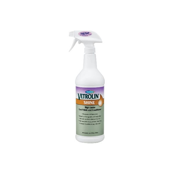 Farnam Vetrolin Coat Polish and Conditioner, Liquid, White, Herbal, 32 oz