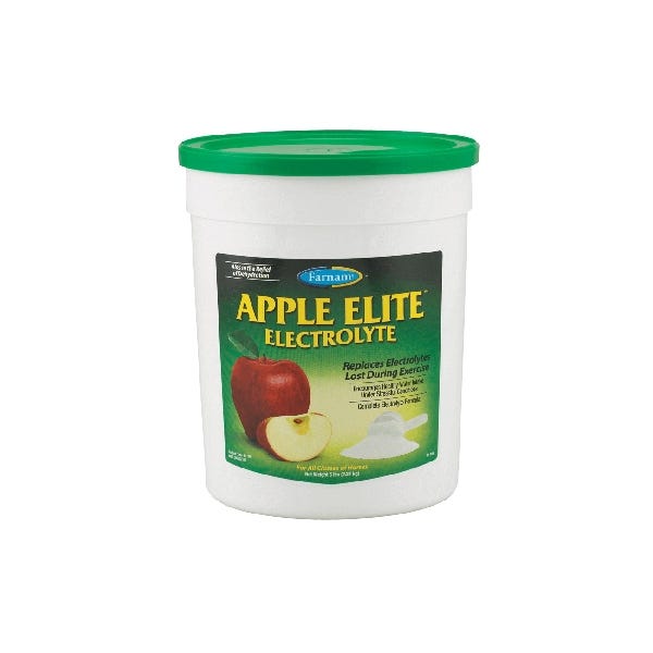 Farnam Elite 81110 Electrolyte Horse Supplement, Powder, Apple, 5 lb