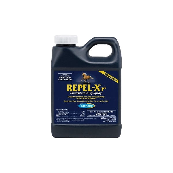 Farnam Repel-X 100502321 Emulsifiable Fly Spray, Liquid, 16 oz