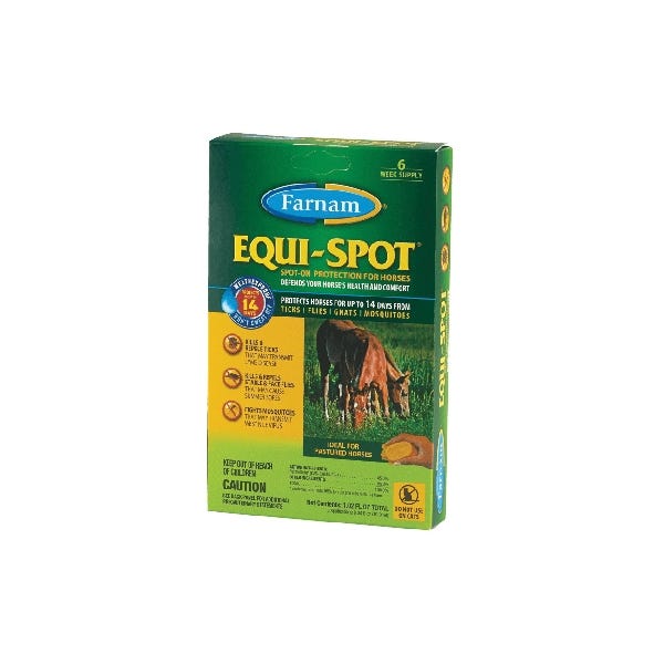 Farnam Equi-Spot 100506084 Spot-On Fly Control, Liquid, Amber/Clear/Pale Yellow