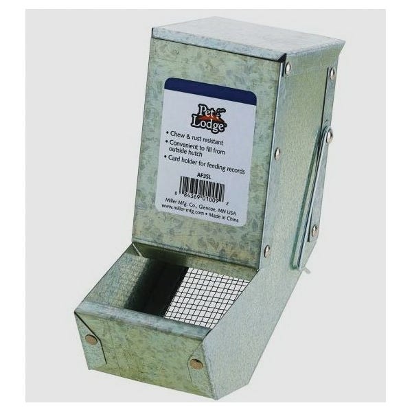 Pet Lodge AF3SL Small Animal Feeder, Gravity Feed, S