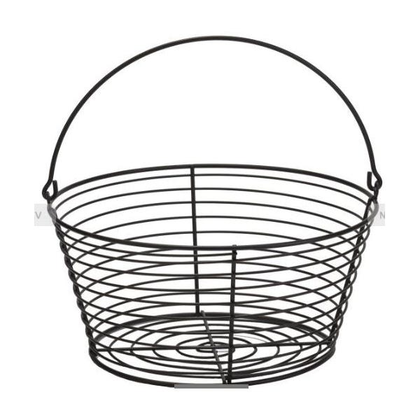 Miller Egg Basket, 13 in W, Black