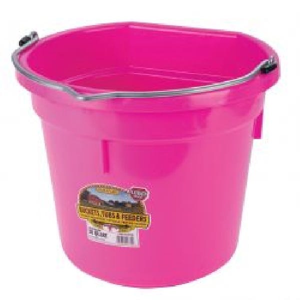 Little Giant P20FBHOTPINK6 Bucket, 20 qt Volume, Polyethylene, Hot Pink