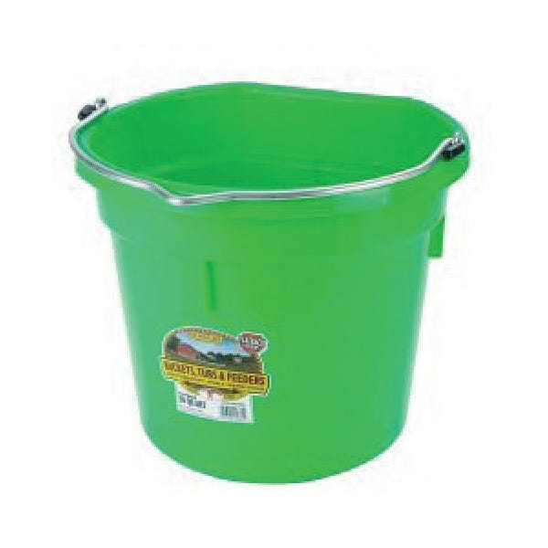 Little Giant P20FBLIMEGRN6 Bucket, 20 qt Volume, Polyethylene, Lime Green