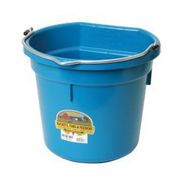 Little Giant P20FBTEAL6 Bucket, 20 qt Volume, Polyethylene, Teal